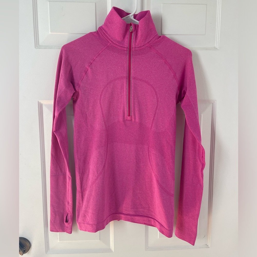 Lululemon Size 6 Pink Quarter Zip